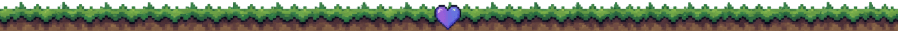 Pixel Grass Ground with Heart